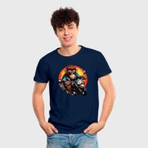 Camiseta Masculina Algodão Estampa Club Moto Manga Curta