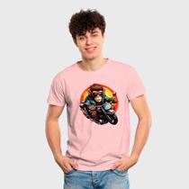 Camiseta Masculina Algodão Estampa Club Moto Manga Curta