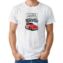 Camiseta Masculina Algodão Estampa Fusca Casual