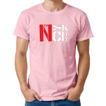 Camiseta Masculina Algodão Estampa New York City Casual