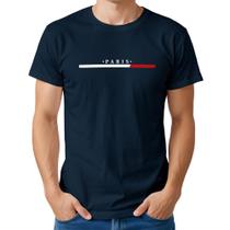 Camiseta Masculina Algodão Estampa Paris Casual