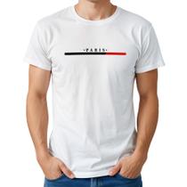 Camiseta Masculina Algodão Estampa Paris Casual