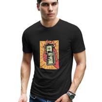 Camiseta Masculina Algodão Estampada DollarConfortável