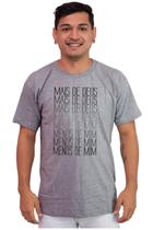 Camiseta Masculina Algodão Evangélica Mais De Deus