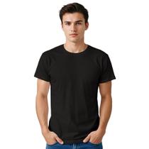 Camiseta Masculina Algodão Lisa Básica Manga Curta Casual