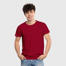 Camiseta Masculina Algodão Lisa Básica Manga Curta Casual