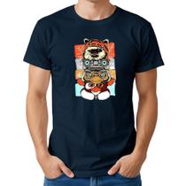 Camiseta Masculina Algodão Manga Curta Estampada Casual