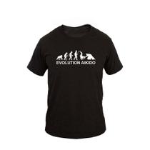 Camiseta Masculina Algodão Manga Curta Evolution Aikidô