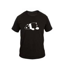 Camiseta Masculina Algodão Manga Curta Panda Casual