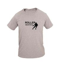 Camiseta Masculina Algodão Manga Curta Patins F Casual