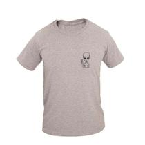 Camiseta Masculina Algodão Manga Curta Paz e Amor Casual