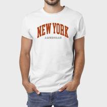 Camiseta Masculina Algodão New York Algodão Premium