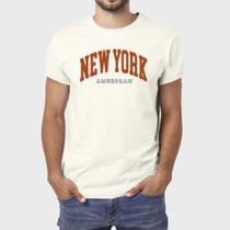 Camiseta Masculina Algodão New York Algodão Premium