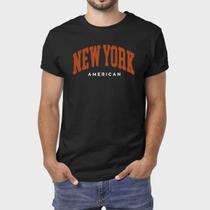 Camiseta Masculina Algodão New York Algodão Premium