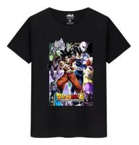 Camiseta Masculina Algodão Premium Dragon Ball Super Anime