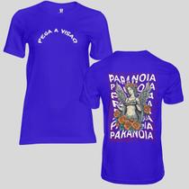 Camiseta Masculina Algodão Premium Pega a Visão Básica Estampada Anjo Paranoia - MP Moda Masculina
