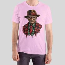 Camiseta Masculina Algodão Premium Pega a Visão Básica Estampada Freddy Krueger