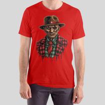 Camiseta Masculina Algodão Premium Pega a Visão Básica Estampada Freddy Krueger