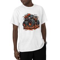 Camiseta Masculina Algodão Premium Street Estampa Monster Truck Carro Halloween Manga Curta Camiseta Masculina Algodão Premium Street Estampa Monster Truck Carro Halloween Manga Curta
