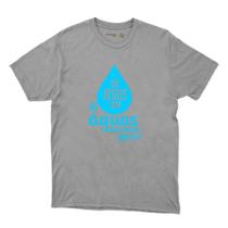 Camiseta Masculina Algodao Só Jesus Tem as Aguas que Preciso João 4:14 Resistente a Temperatura