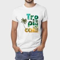 Camiseta Masculina Algodão Tropical Premium