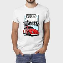 Camiseta Masculina Algodão VW Beetle Premium