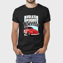 Camiseta Masculina Algodão VW Beetle Premium