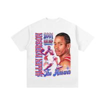 Camiseta Masculina Allen Iverson Answer Para Basquete, Algodão, Manga Curta, Vintage, Casual, Verão Camiseta Masculina Allen Iverson Answer Para Basquete, Algodão, Manga Curta, Vintage, Casual, Verão