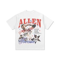 Camiseta Masculina Allen Iverson Answer Para Basquete, Algodão, Manga Curta, Vintage, Casual, Verão Camiseta Masculina Allen Iverson Answer Para Basquete, Algodão, Manga Curta, Vintage, Casual, Verão