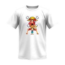 Camiseta Masculina Anime Monkey One Piece 100% Algodão Camisa Cores