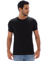 Camiseta Masculina Anistia Lisa Algodão com Elastano Fit Preta Camiseta Masculina Anistia Lisa Algodão com Elastano Fit Preta