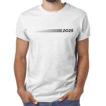 Camiseta Masculina Ano Novo 2025 Algodão