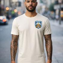 Camiseta Masculina Argentina Futebol Escudo Símbolo Estampa Peito Toque Suave Caimento Seleção Esporte Casual Algodão Premium Presente Camiseta Masculina Argentina Futebol Escudo Símbolo Estampa Peito Toque Suave Caimento Seleção Esporte Casual Algodão Premium Presente