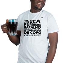 Camiseta masculina atleta de boteco