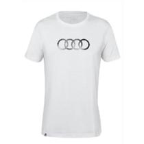 Camiseta Masculina Audi Statement Four Rings Branca