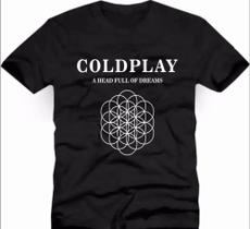 Camiseta Masculina Banda Coldplay A Head Full Of Drems - Lançamento Camiseta Masculina Banda Coldplay A Head Full Of Drems - Lançamento