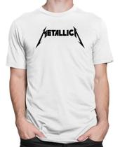 Camiseta Masculina Banda De Rock Metálica 100% Algodão