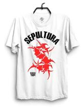 Camiseta Masculina Banda Sepultura 100% Algodão Camisa Lançamento