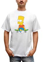 Camiseta Masculina Bart Simpsons Skate