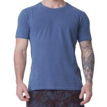 Camiseta Masculina Basic Slim Fit Azul Biotwo Camiseta Masculina Basic Slim Fit Azul Biotwo