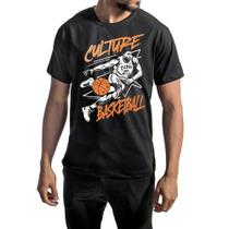 Camiseta Masculina Básica Algodão Culture Basketball Estampa