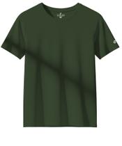 Camiseta Masculina Básica Algodão Premium Verde Militar