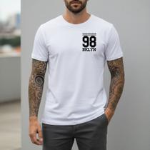 Camiseta Masculina Básica Algodão Urban Street Style Casual Wear Manga Curta Visual Clean Atemporal Leve Dia a Dia