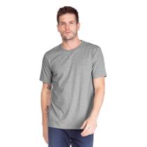 Camiseta Masculina Básica Comfort Cinza