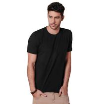 Camiseta Masculina Básica Comfort Preta