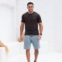 Camiseta Masculina Básica Confortável Logo Surfwear Casual Camiseta Masculina Básica Confortável Logo Surfwear Casual