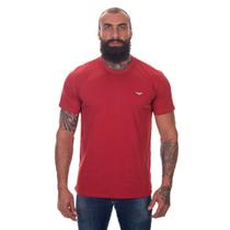 Camiseta Masculina Básica de Algodão Gola Redonda