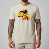 Camiseta Masculina Básica Espaço Sideral Algodão Penteado Regular Fit Casual Lifestyle Urbana Estilo Moderno Criativo Camiseta Masculina Básica Espaço Sideral Algodão Penteado Regular Fit Casual Lifestyle Urbana Estilo Moderno Criativo