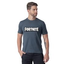 Camiseta Masculina Básica Estampada Lançamento Coleção Fortnite Games Personagem Animes