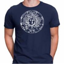 Camiseta Masculina Basica Estampada Medusa